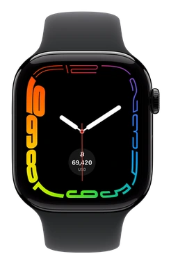 Contour Apple Watch with a Satoshi Widgets price complication at 10:09:30